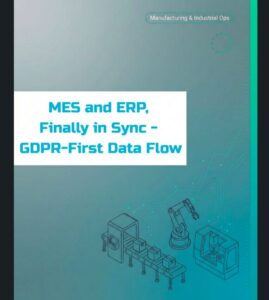 HALØ syncs MES and ERP in real time with GDPR-first digital twins—aligning demand, capacity, and materials for accurate, auditable manufacturing execution.