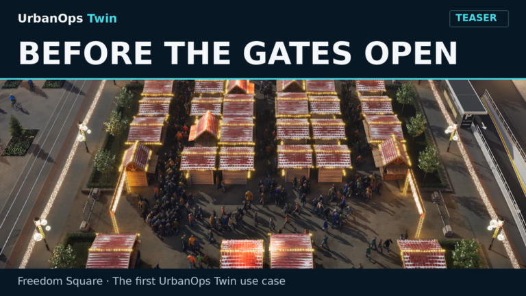 Exploring Urban Event Planning with UrbanOps Twin